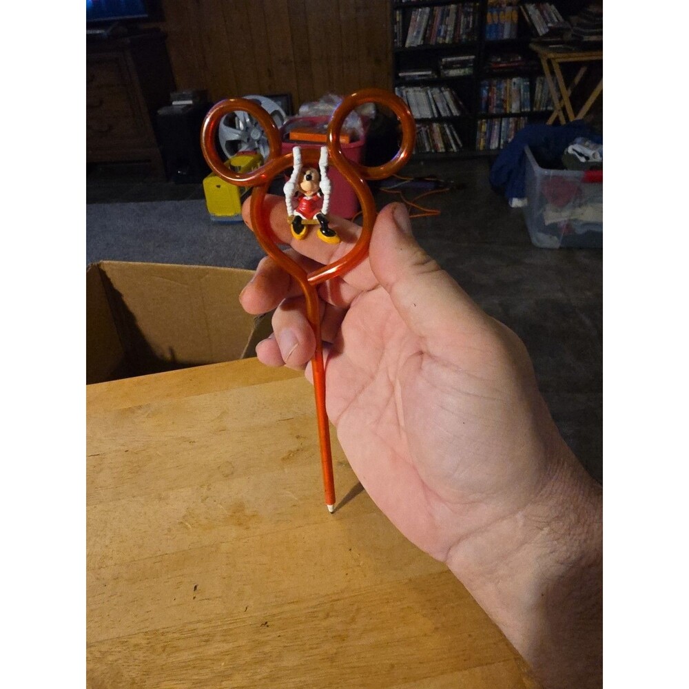 Rare Minnie Mouse On A Swing Twisty Pen